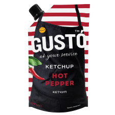 Кетчуп Gusto Hot Pepper 250г mini slide 1
