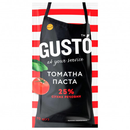 Паста томатна Gusto 25% 70г slide 1