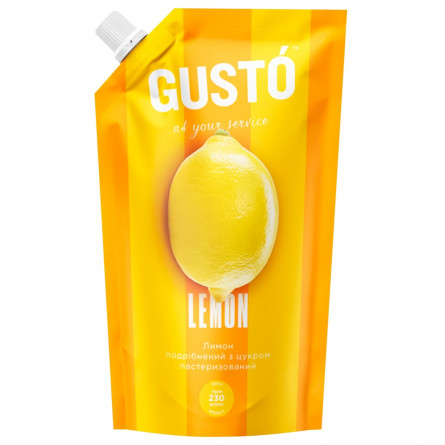 Лимон Gusto подрібнений з цукром 230г slide 1