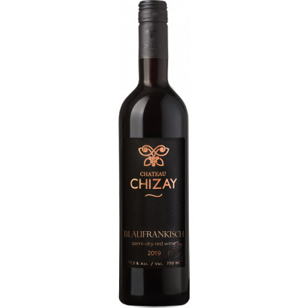 Вино Chateau Chizay Блауфранкіш червоне напівсухе 0.75 л 11.5%