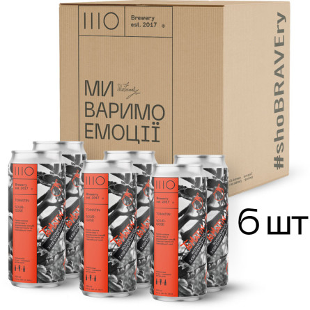 Пиво світле нефільтроване непастеризоване Шо Tomatin 4.3% 0.33 л х 6 шт