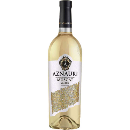 Вино Aznauri Alazani Muscat Valley белое полусладкое 1.5 л 9-13%