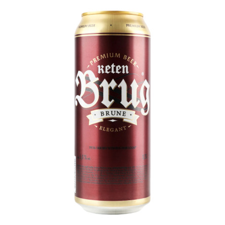 Упаковка пива Keten Brug Brune Elegant тёмное пастеризованное 6% 0.5 л х 24 шт