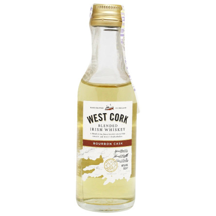 Віскі West Cork Bourbon Cask 40% 0,05л