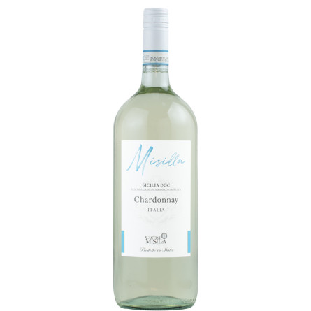 Вино Misilla Chardonnay Sicilia DOC белое сухое 1.5 л 12% slide 1