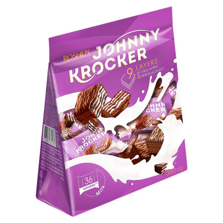 Цукерки Roshen Johnny Krocker milk 350г