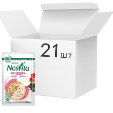 Упаковка каши Nestle Nesvita Овсяная для иммунитета с кусочками ягод и витаминами 35 г х 21 шт mini slide 1