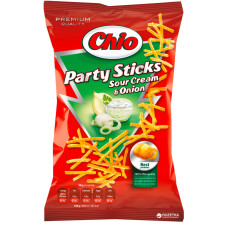 Упаковка картофельной соломки Chio Party Stick со вкусом сметаны и лука 70 г х 14 шт mini slide 1