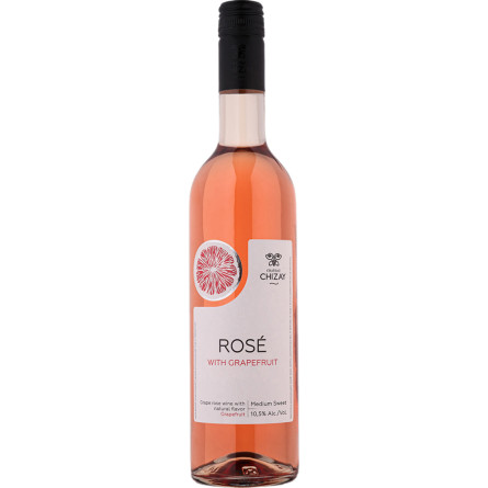 Вино Chizay Rose с грейпфрутом розовое полусладкое 0.75 л 10.5%