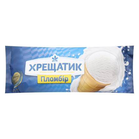 Мороженое Хрещатик Золотой Стандарт пломбир в вафельном стакане 15% 90г