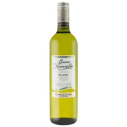 Напій на основі вина Bonne Nouvelle безалкогольний білий напівсолодкий 0,75л