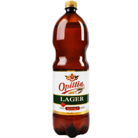 Пиво Opillia Lager Export світле пастеризоване 4,4% 1,5л slide 1
