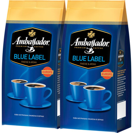 Набор кофе Ambassador Beans Amb Blue Label P 1 кг х 2 шт