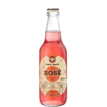 Сидр игристый Розе, Еперол Микс / Rose, Аperol Mix, Mikki Brew, полусладкий 5%, 0.33л