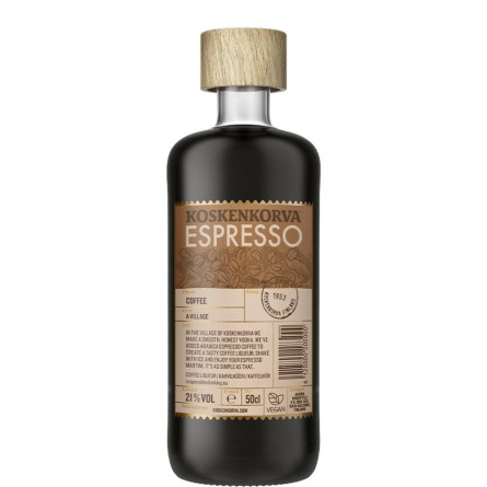 Ликер Коскенкорва, Эспрессо / Koskenkorva, Espresso, 21%, 0.5л