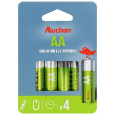 Акумулятори Auchan 1500 Basic АА 4шт mini slide 1