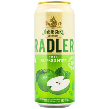 Пиво Львівське Radler Яблуко та м'ята 3,5% 0,48л mini slide 1