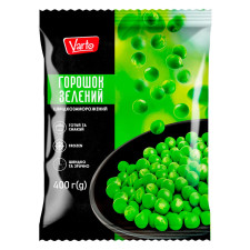Горошок зелений Varto швидкозаморожений 400г mini slide 1