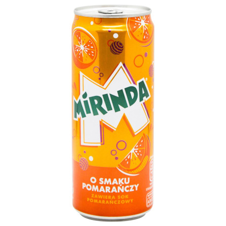 Напій газований Mirinda Orange 0,33л