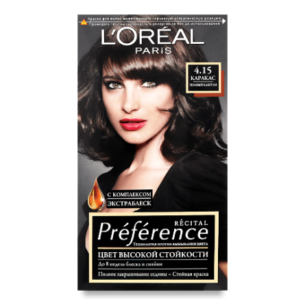 Фарба для волосся L'Oreal Recital Preference 4.15 «Каракас»