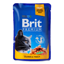 Корм для котів Brit «Преміум» з лососем та фореллю mini slide 1