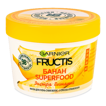 Маска Fructis SupFood «Банан» для сухого волосся