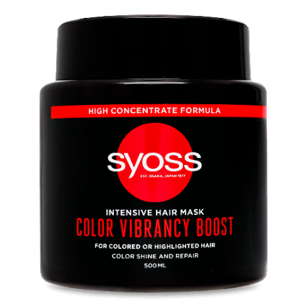 Маска для волосся Syoss Color Vibrancy Boost
