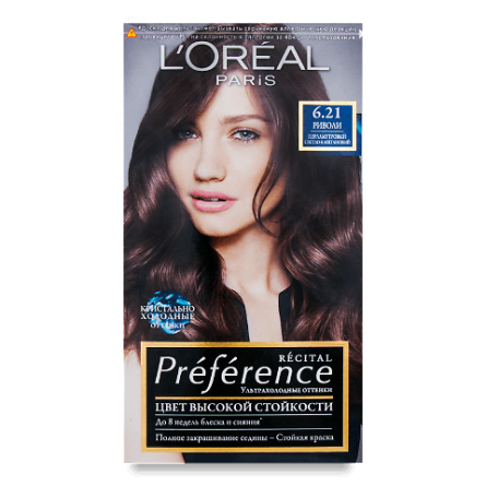 Фарба для волосся L'Oreal Preference 6.21 slide 1