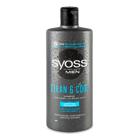 Шампунь Syoss Men CleanCool для нормального і жирного волосся