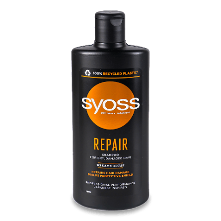 Шампунь Syoss Repair з водоростями вакаме