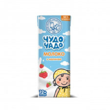 Коктейль молочний Чудо-Чадо Молоко з малиною від 12-ти місяців 200г mini slide 1