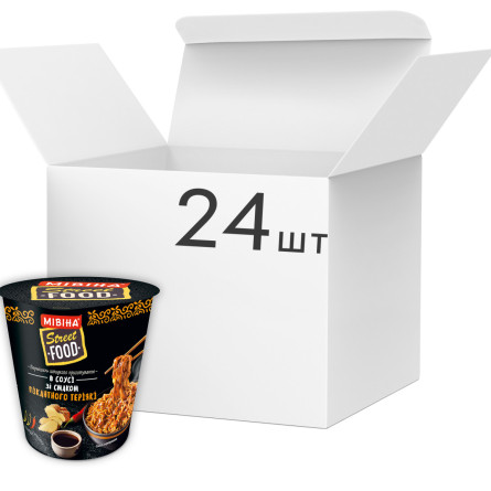 Упаковка вермишели быстрого приготовления Мивина Street Food в соусе со вкусом пикантного терияки 75 г х 24 шт slide 1