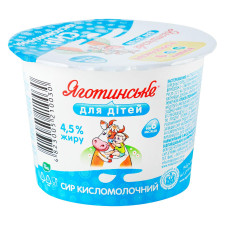 Сир кисломолочний Яготинське для дітей від 6-ти місяців 4,5% 90г mini slide 1