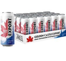 Упаковка пива Golden Castle Export світле фільтроване 4.8% 0.5 л х 24 шт mini slide 1