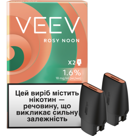 Картридж для POD систем VEEV Rosy Noon 39 мг 1.5 мл 2 шт slide 1