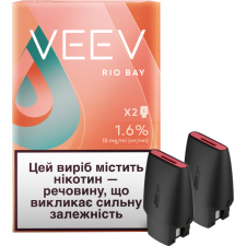 Картридж для POD систем VEEV Rio Bay 39 мг 1.5 мл 2 шт mini slide 1