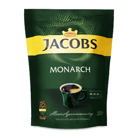 Кава розчинна Jacobs Monarch натуральна сублімована