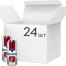 Упаковка пива Bavaria безалкогольне світле фільтроване 0.0% 0.5 л x 24 шт. mini slide 1