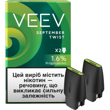 Картридж для POD систем VEEV September Twist 39 мг 1.5 мл 2 шт