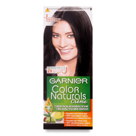 Фарба для волосся Garnier Color Naturals 3 «Темно-каштановий» slide 1