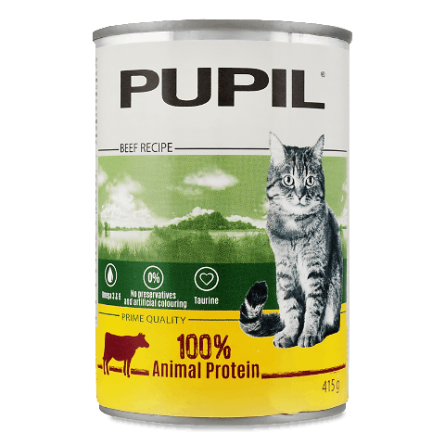 Корм для котів Pupil Prime яловичина-печінка
