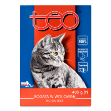 Корм для котів Teo з яловичиною сухий mini slide 1
