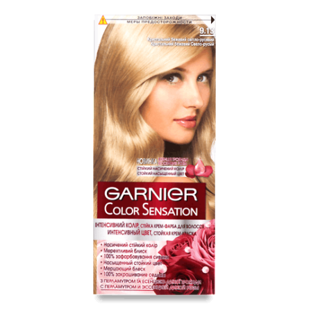 Крем-фарба для волосся Garnier «Інтенсивний колір» 9.13 slide 1