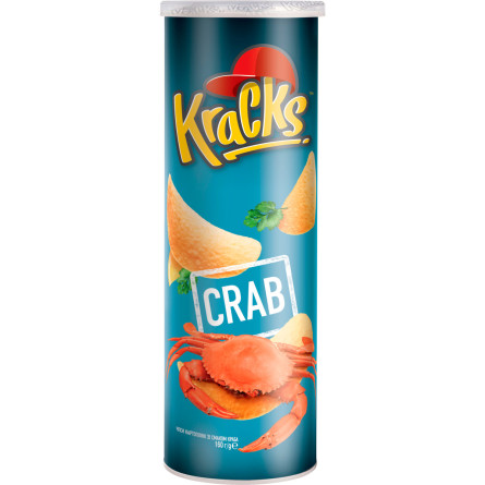 Чіпси Kracks зі смаком краба 160 г slide 1