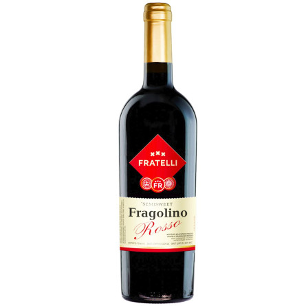 Вино Fratelli Fragolino червоне напівсолодке 9-13% 0,75л slide 1