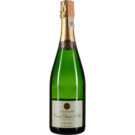 Шампанское Champagne Veuve Olivier & Fils - Carte D'or- Sec белое сухое 0.75 л 12% slide 1