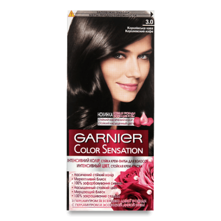 Крем-фарба для волосся Garnier «Інтенсивний колір» 3.0 slide 1