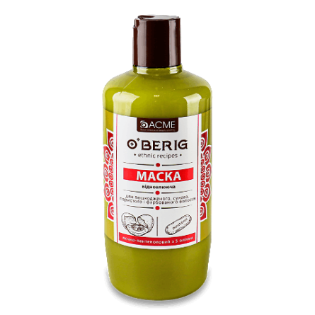Маска-олія O'berig відновлювальна яєчно-пантенолова з 5 оліями