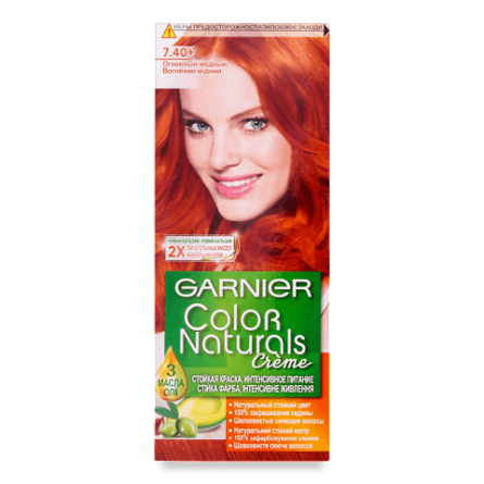 Фарба для волосся Garnier Color Naturals 7.4 «Вогняний мідний»