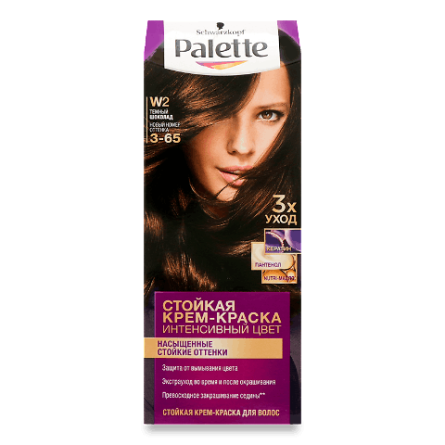 Фарба для волосся Palette W-2 «Темний шоколад» slide 1